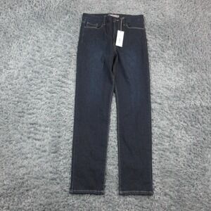 JustUSA Jeans Womens 12 Dark Blue High Rise Power Stretch Skinny 29x28.5* NWT